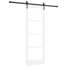 vidaXL Csúszó ajtó hardware készlettel Fehér 78x211 cm Szilárd Fenyő (3332386) nyílászáró