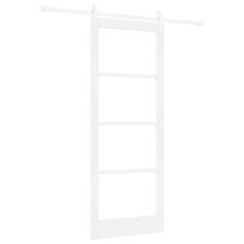 vidaXL Csúszó Ajtó Kellékekkel Készlet Fehér 83x211 cm Tömör Fa Fenyő (3332364) építőanyag