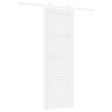 vidaXL Csúszó ajtó vasalattal, Fehér 73,5x211 cm Tömbfenyő (3333553) nyílászáró