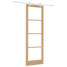 vidaXL csúszóajtó hardver készlettel 78x232 cm Tömör fa fenyő (3332219) nyílászáró