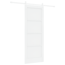 vidaXL csúszóajtó hardver készlettel Fehér 78x202 cm Tömbfa fenyő (3333219) nyílászáró