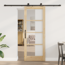 vidaXL Csúszóajtó hardver készlettel ORKDAL 78x202 cm nyílászáró