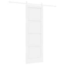 vidaXL Csúszóajtó hardver szettel Fehér 73.5x211 cm Tömbfa fenyő (3333749) nyílászáró