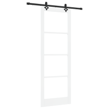 vidaXL Csúszóajtó hardver szettel Fehér 83x232 cm Tömörfa Fenyő (3332282) nyílászáró