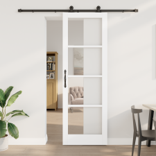 vidaXL csúszóajtó hardver szettel 'ORKDAL'Fehér 78x232 cm nyílászáró