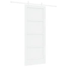 vidaXL csúszóajtó hardverkészlettel Fehér 83x202 cm Szilárd Fenyő (3333561) nyílászáró