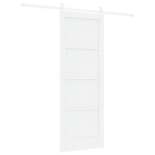 vidaXL csúszóajtó hardverszettel fehér 78x211 cm szilárd fenyő (3333753) nyílászáró