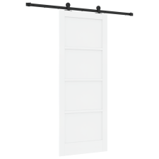 vidaXL csúszóajtó kiegészítőkkel fehér 83x211 cm szilárd fenyő (3333339) építőanyag