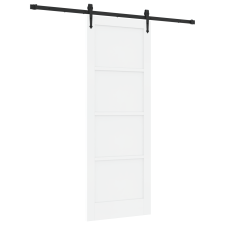 vidaXL csúszóajtó szerelvénnyel fehér 78x211 cm szilárd fenyő (3333725) építőanyag