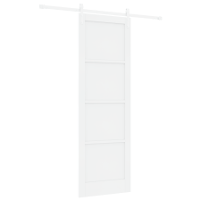vidaXL Csúszóajtó szerelvény készlettel Fehér 78x232 cm Szilárd Fa Fenyő (3333223) nyílászáró