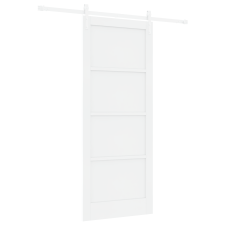 vidaXL Csúszóajtó tartozék szett Fehér 86x211 cm Tömbfa fenyő (3333233) nyílászáró