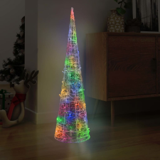 vidaXL dekoratív színes fényű LED-es akril fénykúp 120 cm kültéri izzósor
