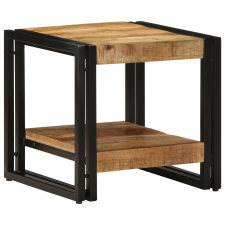 vidaXL Dohányzóasztal 40x50x38 cm Tömör Durva Mangófából bútor