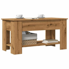 vidaXL dohányzóasztal Artisan tölgy 101x49x52 cm Műanyag fa bútor