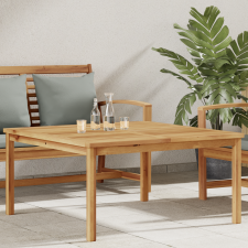 vidaXL Dohányzóasztal Barna 110 x 110 x 45 cm Tömör tíkfa kerti bútor