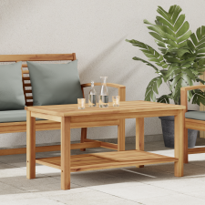 vidaXL Dohányzóasztal Barna 90 x 50 x 45 cm Tömör tíkfa kerti bútor