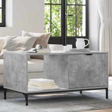 vidaXL Dohányzóasztal Beton szürke 90 x 49 x 46 cm Faanyag bútor