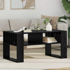  vidaXL Dohányzóasztal Fekete tölgy 92 x 49,5 x 45 cm Faanyag bútor