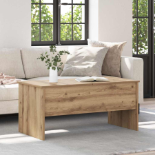 vidaXL Dohányzóasztal kézműves tölgy 102 x 50,5 x 46,5 cm Faanyag bútor