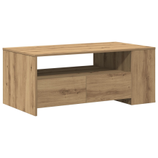 vidaXL Dohányzóasztal - Kézműves tölgy - 102x55x43.5 cm - Mérnök fatömbből készült (862732) bútor