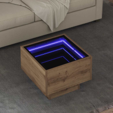 vidaXL Dohányzóasztal kézműves tölgy 40 x 40 x 30 cm Faanyag bútor