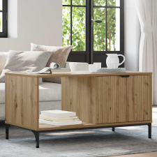 vidaXL Dohányzóasztal kézműves tölgy 90 x 49 x 46 cm Faanyag bútor