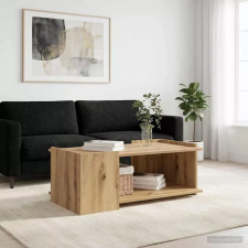  vidaXL Dohányzóasztal Kézműves Tölgy 90 x 50 x 33 cm Szerelt Fa bútor