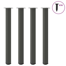 vidaXL Dohányzóasztal Lábak - Antracit - 110-112 cm bútor