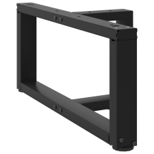 vidaXL dohányzóasztal lábak T-alakú 2 db Fekete 60x25x(30-31) cm acél bútor