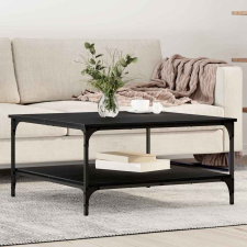 vidaXL Dohányzóasztal Musta tammi 80 x 80 x 40 cm Faanyag bútor