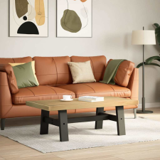 vidaXL dohányzóasztal NOAIN A alakú lábak 120x60x40cm tömör fa fenyőfa (4100033) bútor