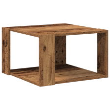 vidaXL Dohányzóasztal Régi Fa 51.5x51.5x30 cm Műanyag Fa (869215) bútor