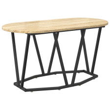 vidaXL Dohányzóasztal Sonoma tölgy 80x40x40,5 cm Műszaki fa és Fém (869691) bútor