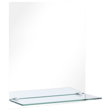 vidaXL edzett üveg falitükör polccal 20 x 40 cm (249433) bútor