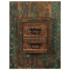 vidaXL Éjjeli szekrény Többszínű 60x32x80 cm Tömör fa újrahasznosított (4017531) bútor
