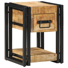 vidaXL Éjjeli szekrények 2 db 40x40x40 cm Tömör mangófa bútor