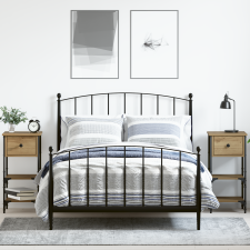 vidaXL Éjjeli Szekrények 2 db Kézműves Tölgy 34x36x70 cm Műanyag Fa bútor