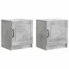 vidaXL Éjjeliszekrény 2 pcs Betonszürke 43 x 34,5 x 47 cm Szerelt Fa