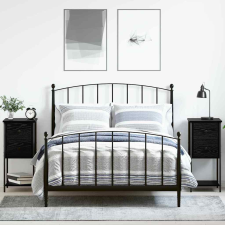 vidaXL Éjjeliszekrény 2 pcs Musta tammi 32 x 42 x 70 cm Faanyag bútor