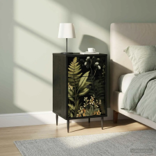  vidaXL Éjjeliszekrény RHENEN 2 db Fekete Tölgy 36 x 33 x 61 cm bútor