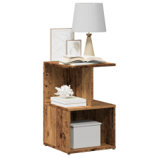 vidaXL éjjeliszekrények 2 db Régi fa 35x35x55 cm Gépesített fa bútor