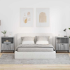 vidaXL Éjjeliszekrények 2 pcs Szürke sonoma 49 x 36 x 61 cm Faanyag