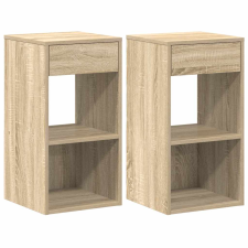 vidaXL éjjeliszekrények fiókkal 2 db sonoma tölgy 35x34x66,5 cm (858718) bútor