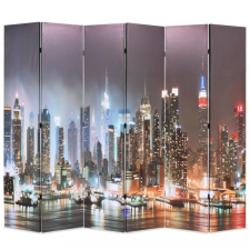 vidaXL éjszakai New York mintás paraván 228 x 170 cm bútor