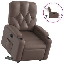 vidaXL elektromos barna műbőr felállást segítő dönthető fotel (3204788) bútor