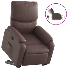 vidaXL elektromos barna műbőr felállást segítő dönthető fotel (3204902) bútor
