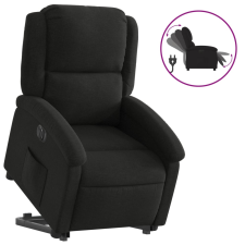 vidaXL elektromos felállást segítő fekete szövet dönthető fotel (3204190) bútor