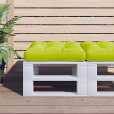 vidaXL élénkzöld szövet raklappárna 58 x 58 x 10 cm kerti bútor