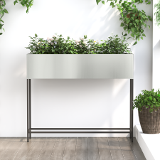 vidaXL Emelt Kertészkedő 100x26x82 cm Horganyzott Acél kerti tárolás