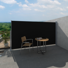 vidaXL Erkély Terasz Oldalnapellenző 160 x 300 cm Fekete kerti bútor